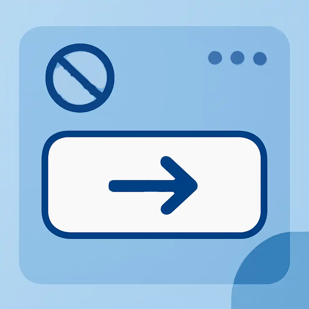 Close-up of button or form field for skipping the rules, Raja Game